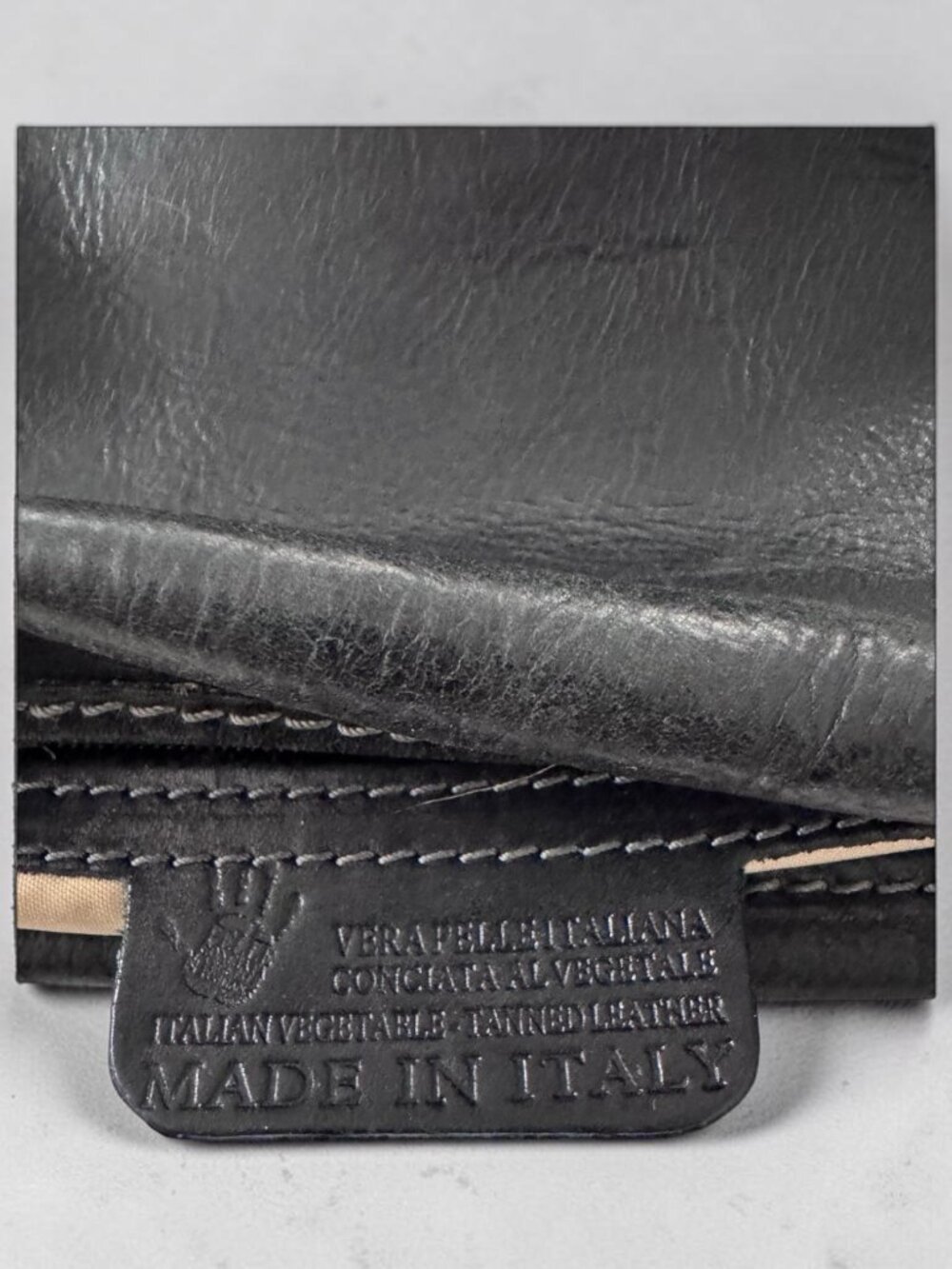 Cuoieria Fiorentina Black Leather Shoulder Bag – Made in Italy - Picture 8 of 13